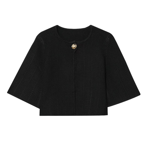 Damen modische Strickjacke mit elegantem Knopfverschluss Drune