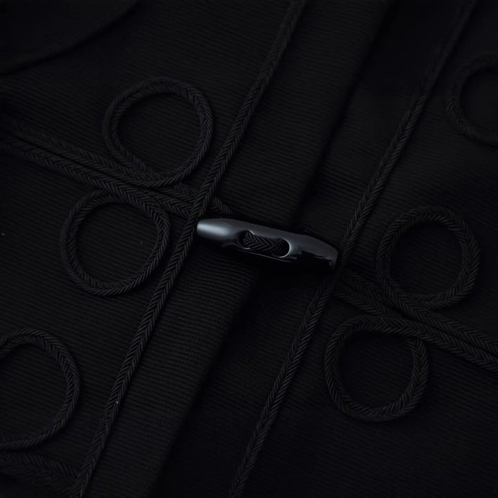 Damen Kurze Jacke mit Froschverschlüssen und Stehkragen Drune