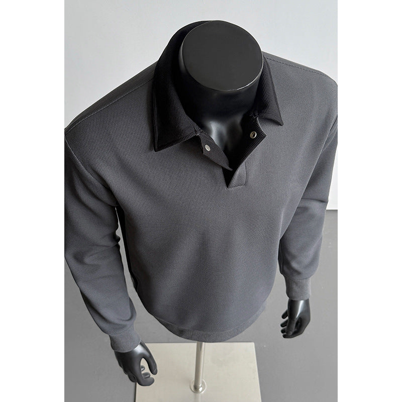 Herren Modischer Polo-Pullover Drune