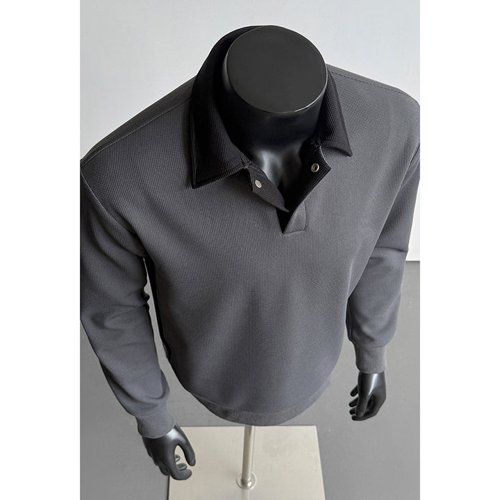 Herren Modischer Polo-Pullover Drune
