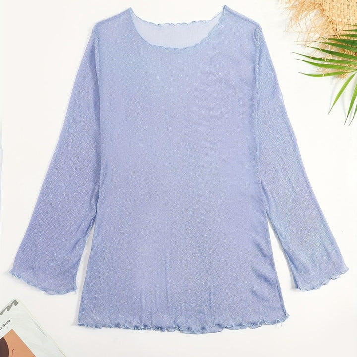 Damen Strandoberteil mit glitzerndem Material Drune