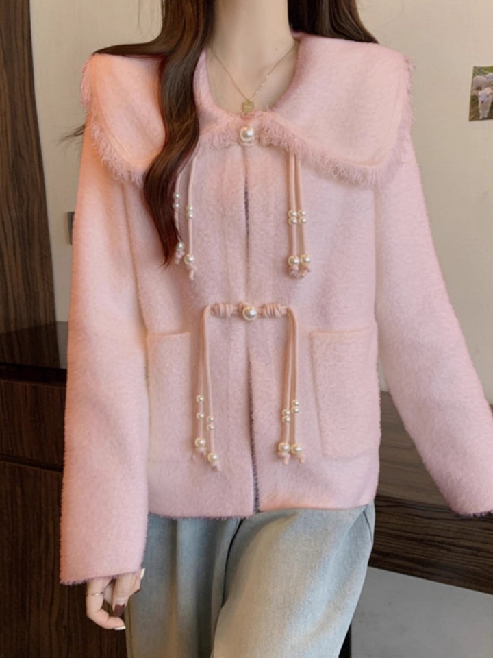 Damen Modische Strickjacke Drune