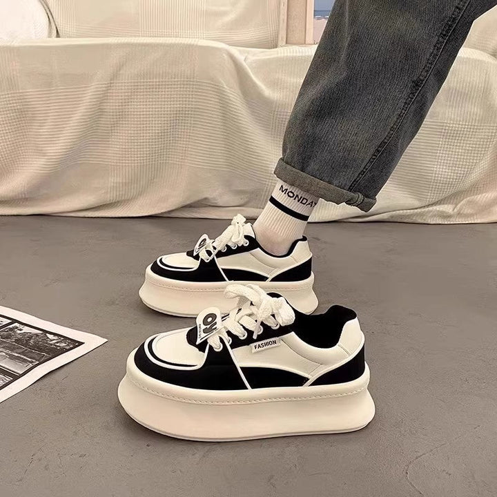 Damen Sportliche Plateau-Sneaker mit modischem Design und bequemer Dämpfung Drune
