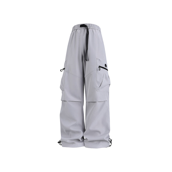 Herren Weite technische Cargo-Hose mit Multifachtaschen, Tunnelzug und verstellbaren Beinabschlüssen Drune