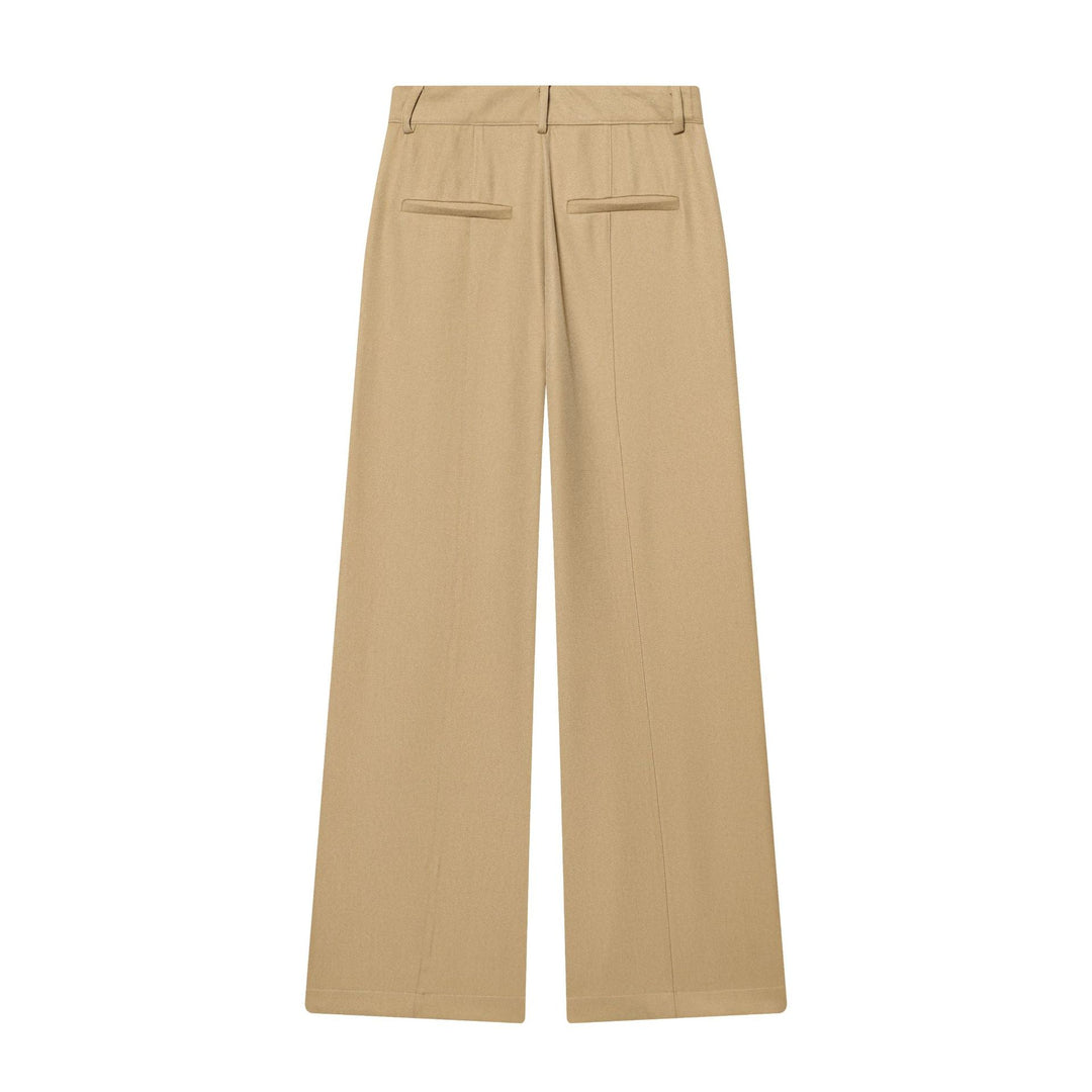 Damen nan elegante Highwaist-Hose mit Bügelfalte, verdeckter Hakenleiste und weitem Culotte-Schnitt Drune