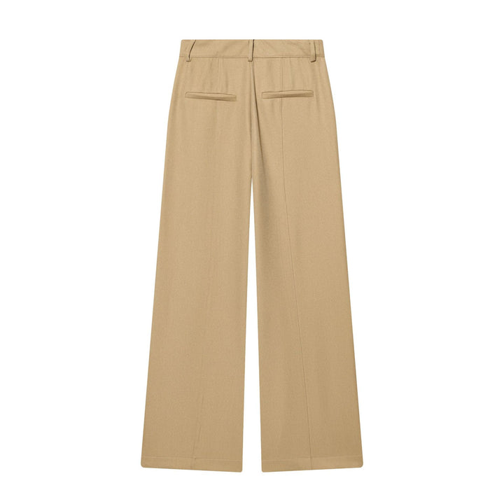 Damen nan elegante Highwaist-Hose mit Bügelfalte, verdeckter Hakenleiste und weitem Culotte-Schnitt Drune