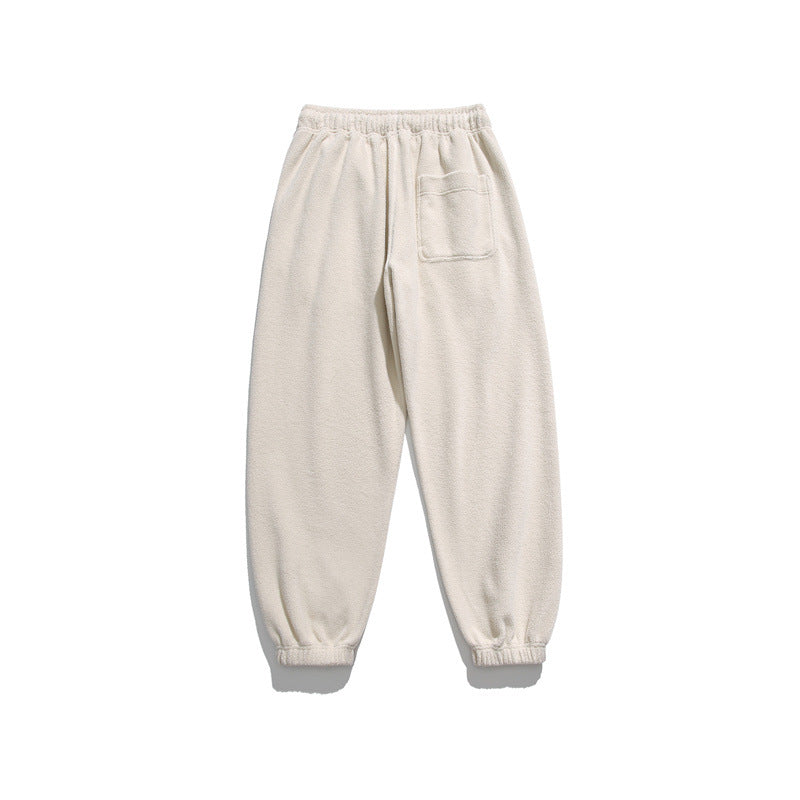 Herren Weit geschnittene Fleece-Jogginghose mit elastischen Bündchen und Eingrifftaschen Drune
