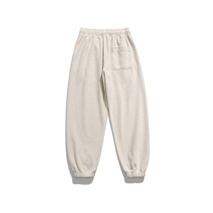 Herren Weit geschnittene Fleece-Jogginghose mit elastischen Bündchen und Eingrifftaschen Drune