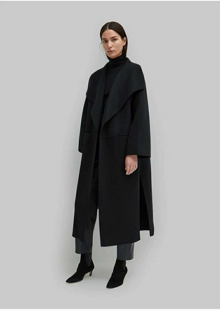 Damen Eleganter Oversize-Mantel mit offenem Vorderteil Drune