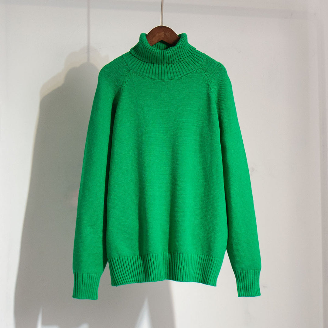 Damen Feinstrickpullover mit hohem Kragen Drune