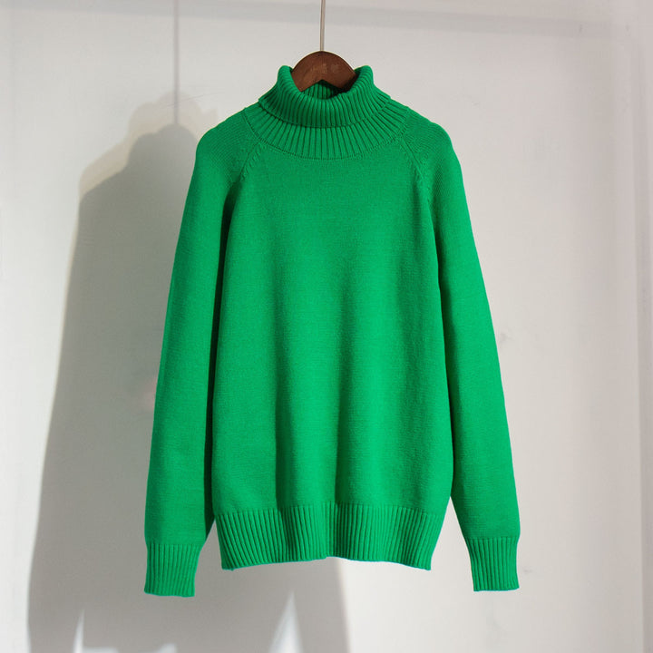 Damen Feinstrickpullover mit hohem Kragen Drune