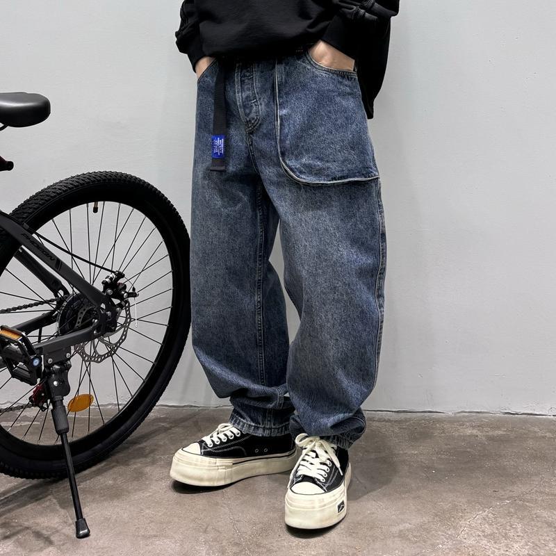 Herren Cargo-Jeans mit auffälligen Details Drune