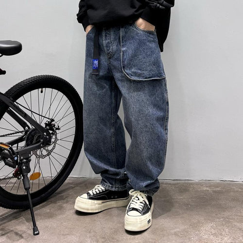 Herren Cargo-Jeans mit auffälligen Details Drune