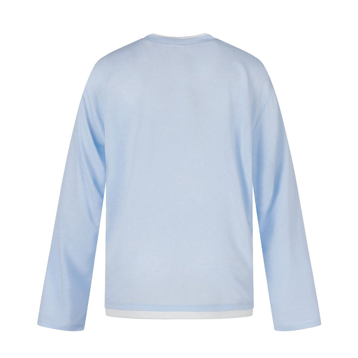 Damen Langarmshirt mit illustrativem Pferde‑Print und Lagenoptik Drune