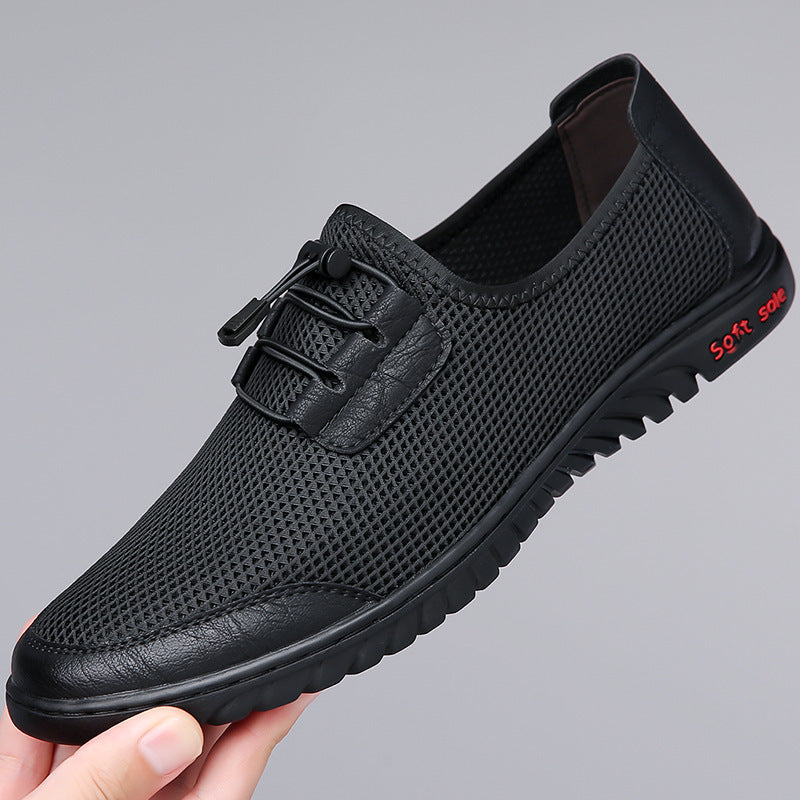 Herren Bequeme Mesh-Slipper mit elastischem Schnürsystem Drune