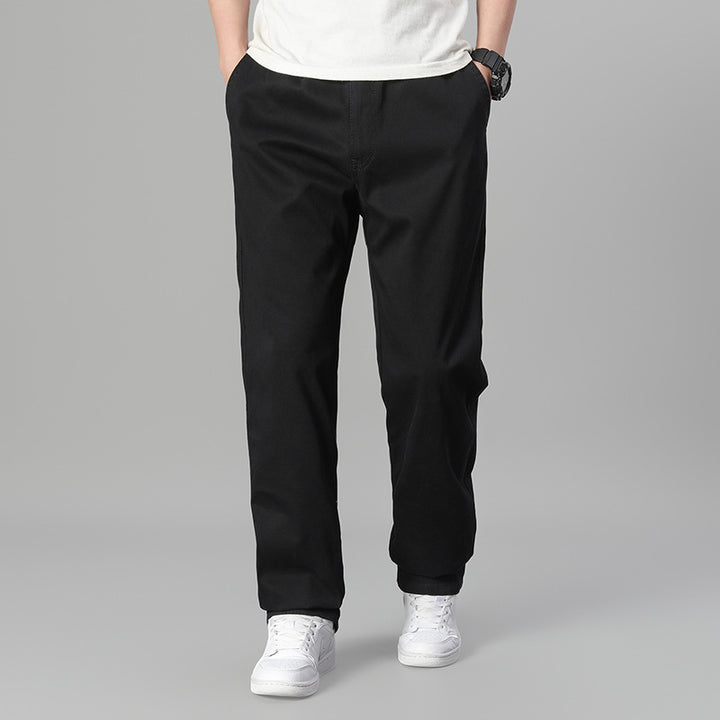 Herren Bequeme Chino-Hose Drune