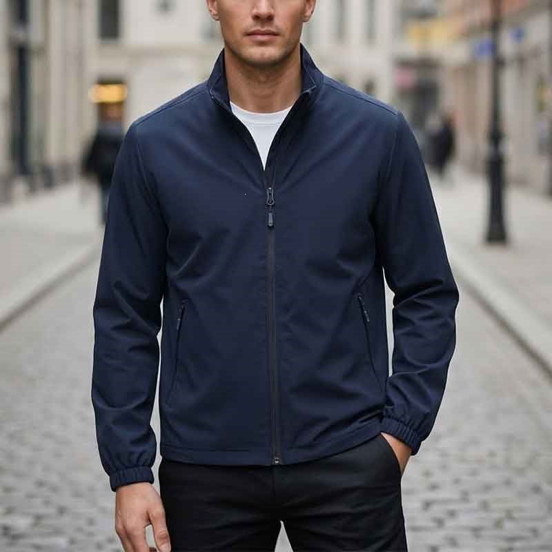 Herren Atmungsaktive Übergangsjacke mit praktischem Stehkragen Drune