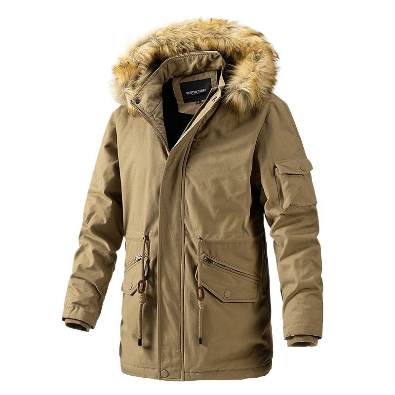 Herren Wetterfeste Parka Jacke Drune