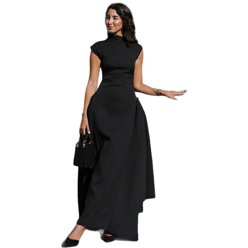 Damen Elegantes langes Abendkleid im minimalistischen Stil Drune