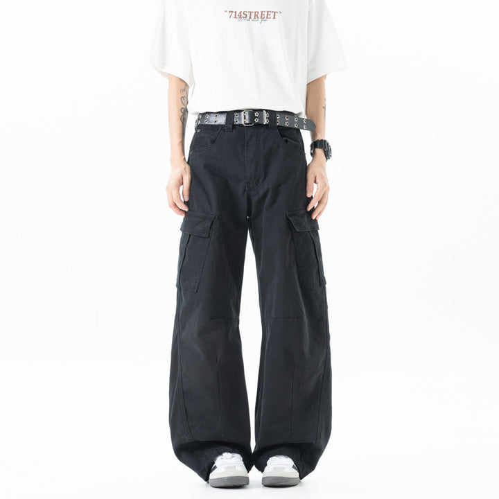 Damen Weite Baumwoll‑Cargo‑Culotte mit Multifachtaschen Drune