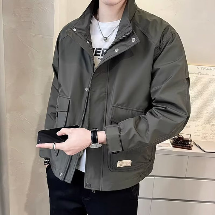 Herren leichte Utility-Jacke mit funktionalen Taschen Drune