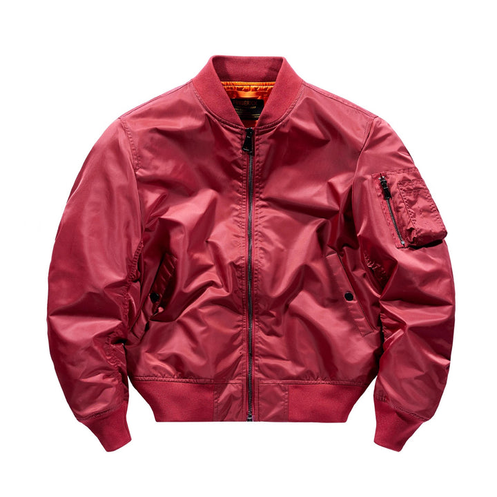 Herren  leichte isolierte Flug-Bomberjacke mit Utility-Tasche am Arm und Druckknopf-Eingangshandtaschen Drune