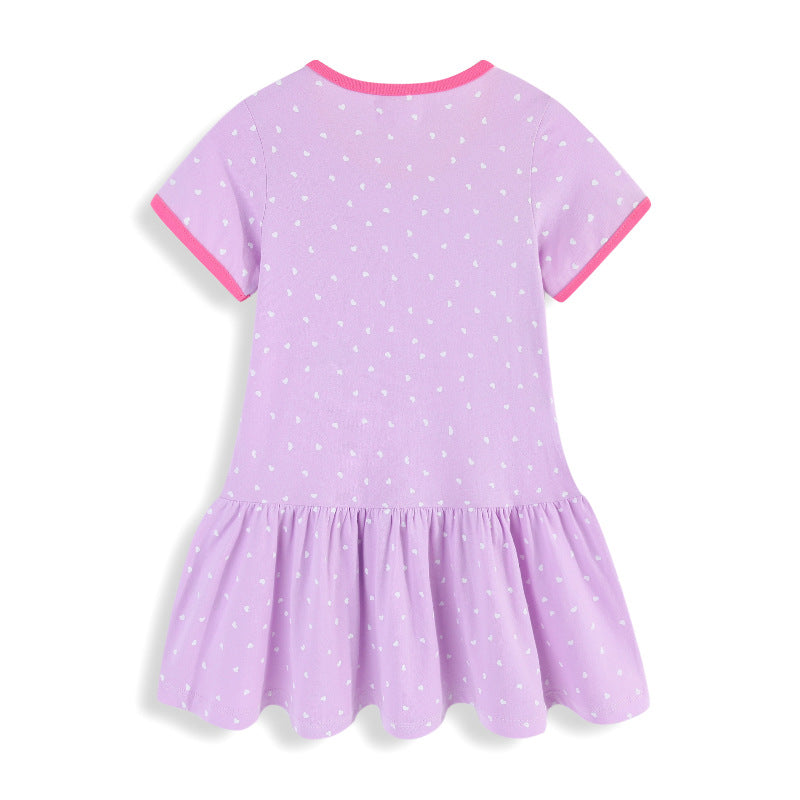 Mädchen Freizeitkleid mit zauberhaften Einhorn- und Feenapplikationen Drune