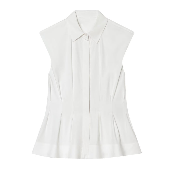 Damen ärmellose Bluse mit modernem Schnitt Drune
