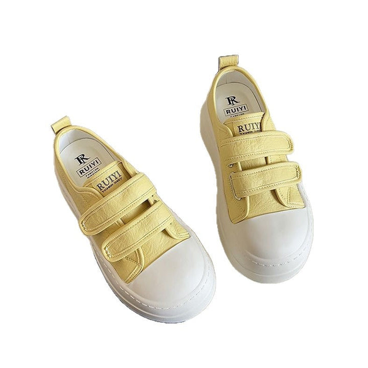 Damen Plateau-Sneaker mit doppeltem Klettverschluss und ergonomischer Sohle Drune
