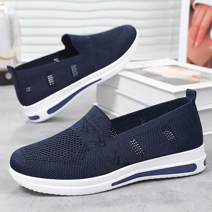 Damen Atmungsaktive Slip-On Sneakers mit flexiblem Obermaterial und komfortablem Fußbett Drune