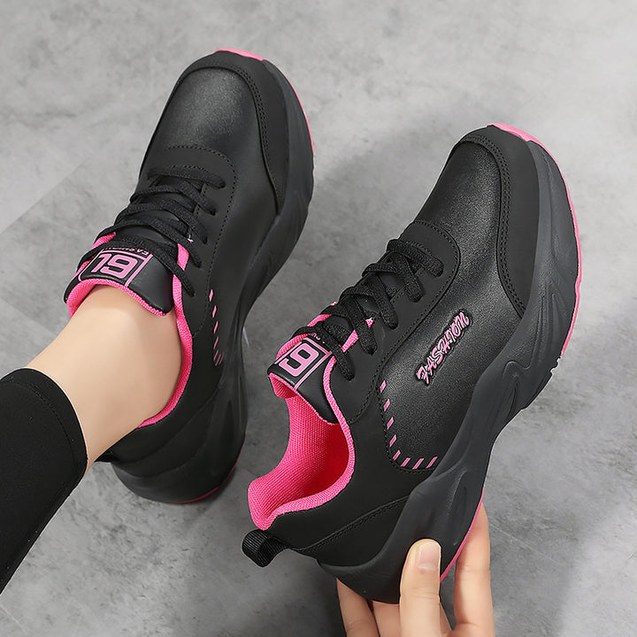 Damen nan voluminöse Sneaker mit gepolstertem Kragen und stoßabsorbierender Sohle Drune