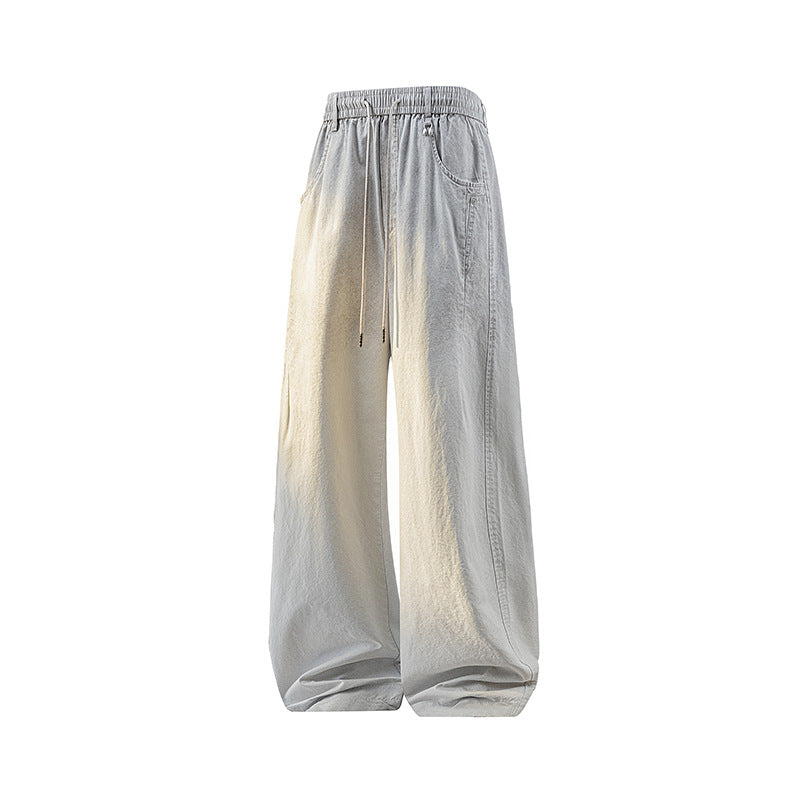 Damen Weite Baumwollmix-Hose im Baggy-Cut mit Tunnelzug und Oversized-Bein Drune