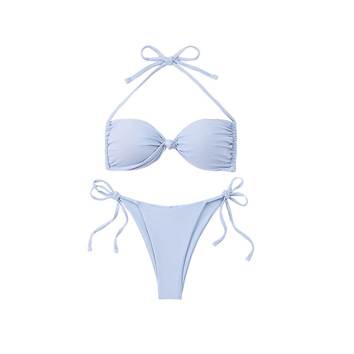 Damen Bandeau-Bikini mit tausend Möglichkeiten zur Anpassung Drune