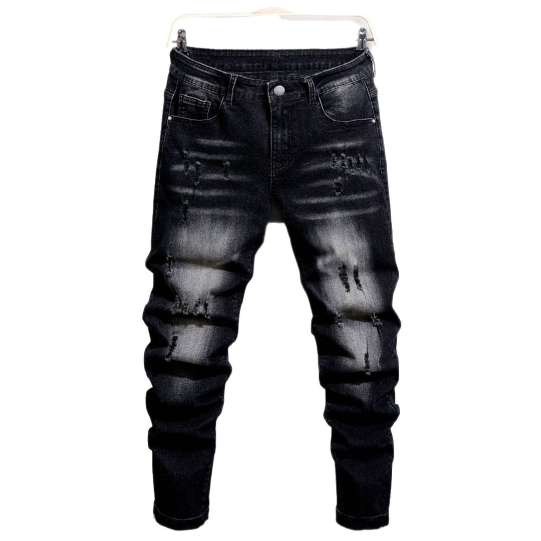 Herren Modische Ripped Jeanshose Drune