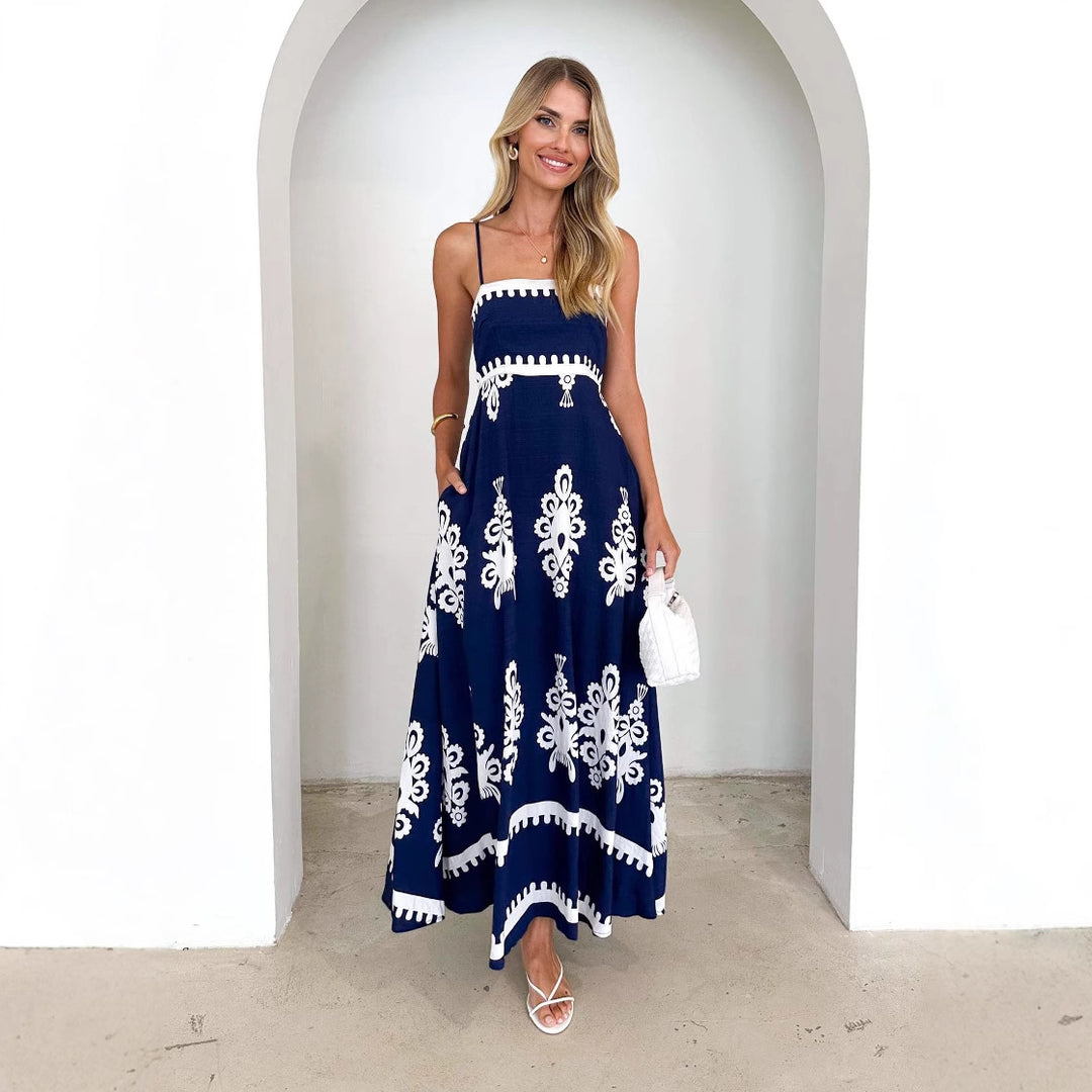 Damen Sommerkleid mit eleganter Stickerei Drune