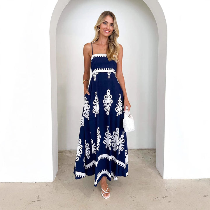 Damen Sommerkleid mit eleganter Stickerei Drune
