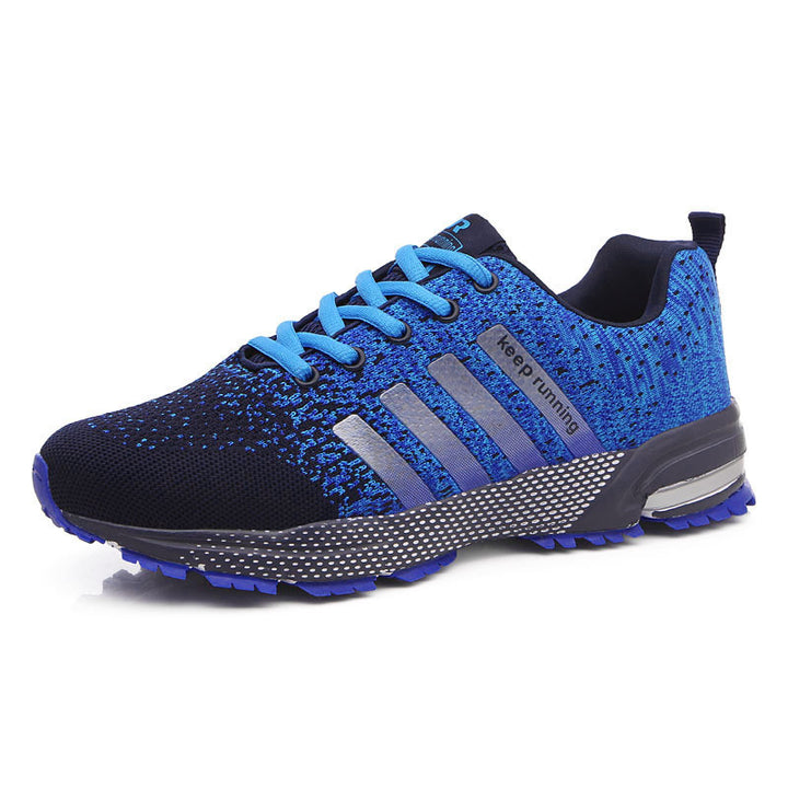 Herren leichte Strick-Running-Sneaker mit integrierter Fersen-Luftkammer und griffiger Trailsohle Drune
