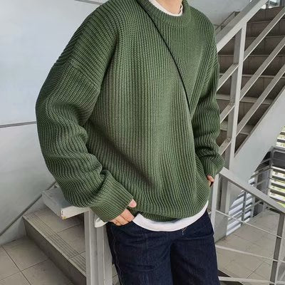 Damen Bequemer Oversized Strickpullover Drune