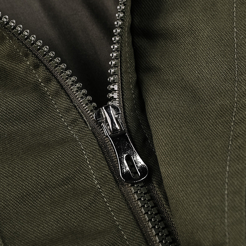Herren nan robuste Fieldjacke mit Mehrfachtaschen, gesteppter Innenleiste und Rippbündchen Drune