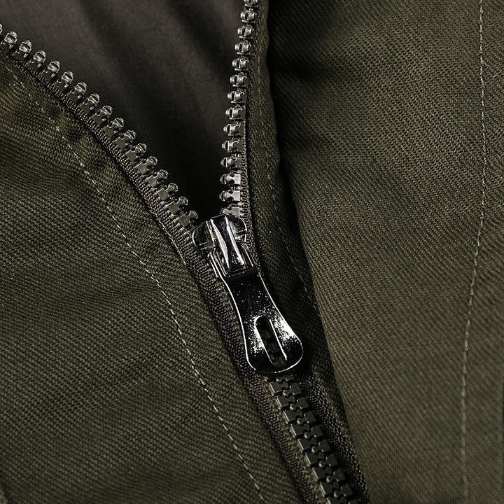 Herren nan robuste Fieldjacke mit Mehrfachtaschen, gesteppter Innenleiste und Rippbündchen Drune