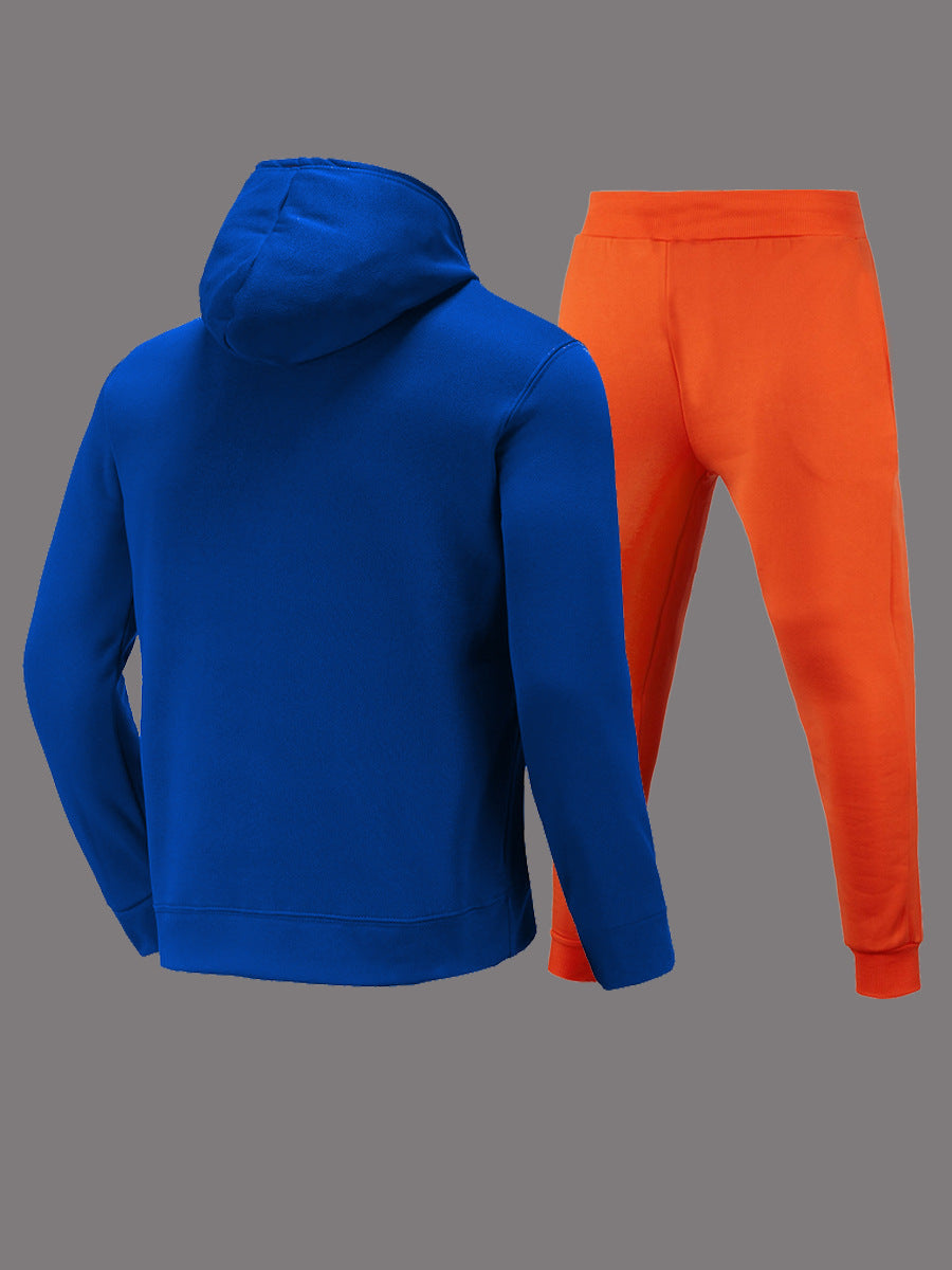 Herren Sportliches Hoodie- und Jogginghose-Set mit auffälligem Motiv und bequemer Passform Drune