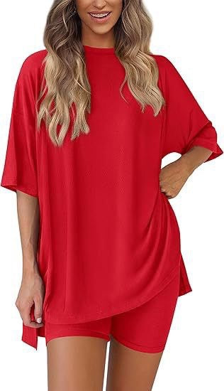 Damen lässiges Oversized T-Shirt Drune