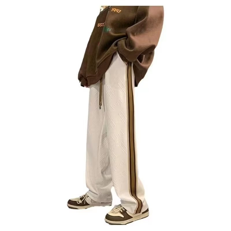 Damen Freizeithose mit strukturiertem Design und seitlichen Streifen Drune