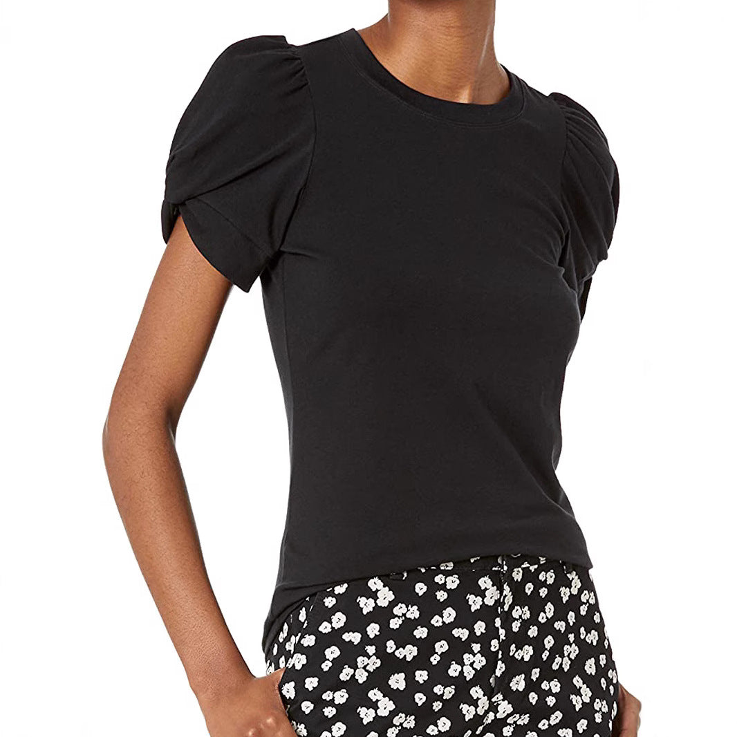 Damen Elegantes Oberteil mit Puffärmeln Drune