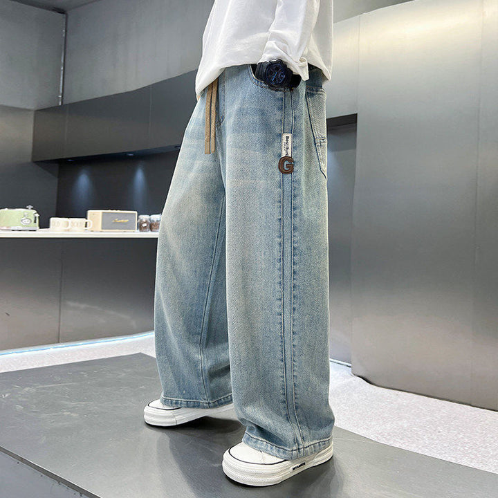 Herren weite Denim-Hose Drune