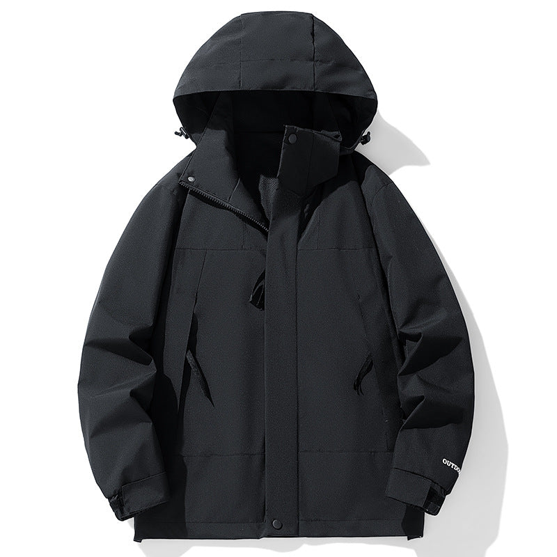 Damen Wasserabweisende Übergangsjacke mit verstellbarer Kapuze Drune