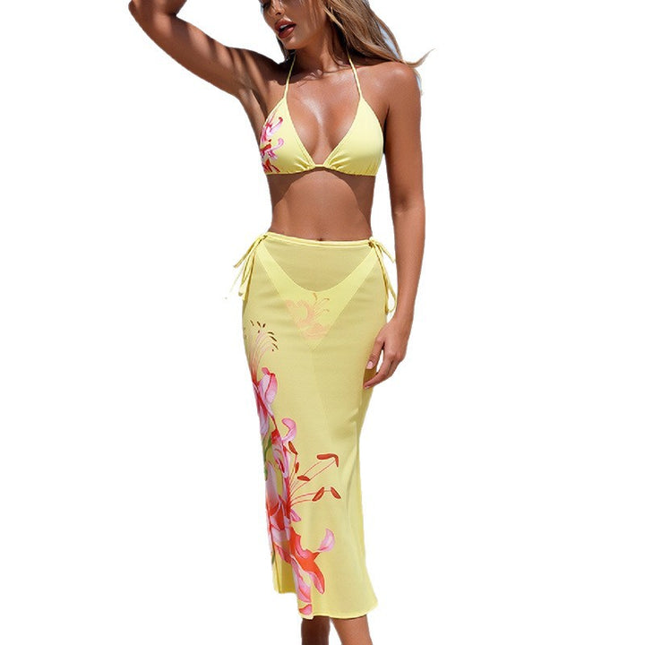 Damen Bikini und Wickelrock Set Drune