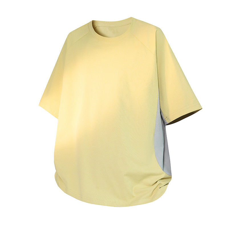 Damen Oversize-T-Shirt mit Raglanärmeln, atmungsaktiven Seiteneinsätzen und Rundhalsausschnitt Drune