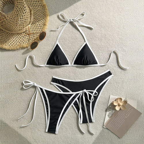 Damen Triangel-Bikini mit eleganter Bindung Drune