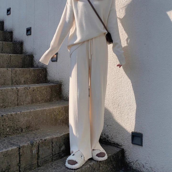 Damen Fließende Palazzo-Hose Drune